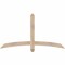 Ekena Millwork Bellingham Smooth Timber Gable Bracket, Douglas Fir, 60"W x 32"H x 3 1/2"D x 3 1/2"F, 13/12 Pitch GBW060X32X0404BEL00SDF - alternate 1